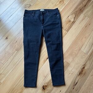 NWOT - Madewell | Black 10” High Rise Super Skinny Jeans - 34 Waist
